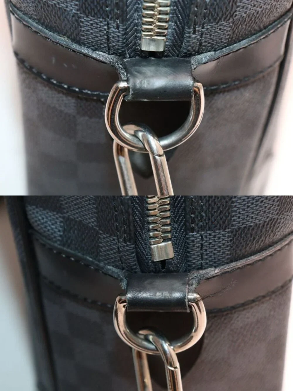 Louis Vuitton Damier Graphite Pdvgm Porte Documents Voyage Leather 2-Way